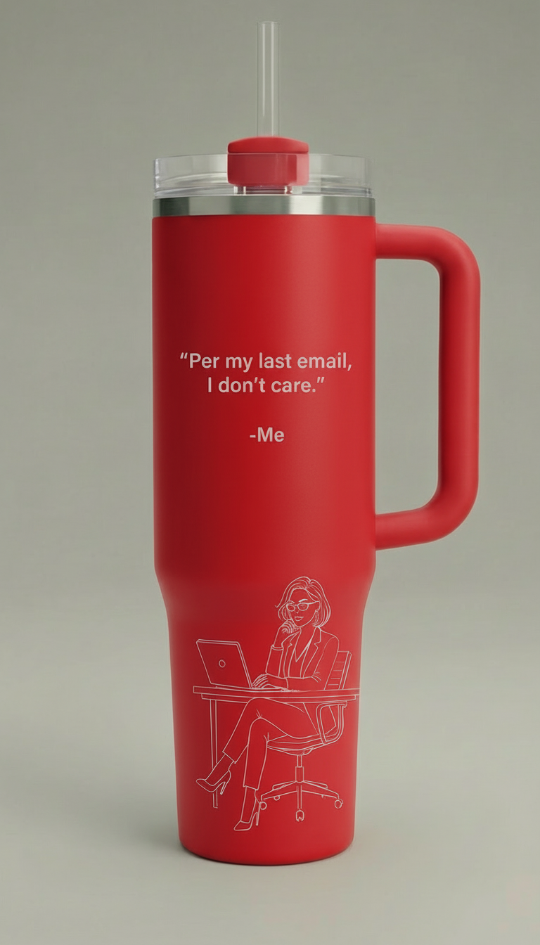 Per My Last Email, I Don’t Care – 40oz Tumbler