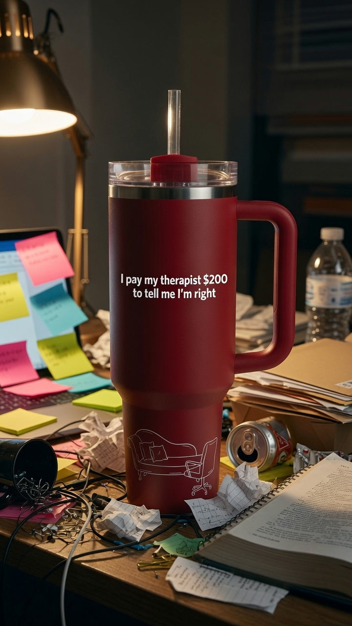 I Pay My Therapist $200 to Tell Me I’m Right – 40oz Tumbler